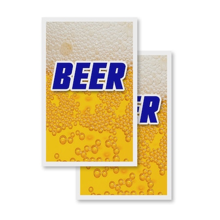 Signmission Beer, Vinyl Decals Only 24 Inch x 36 Inch, Vinyl Decal, 2PK DSB-2436-2PACK-Beer
