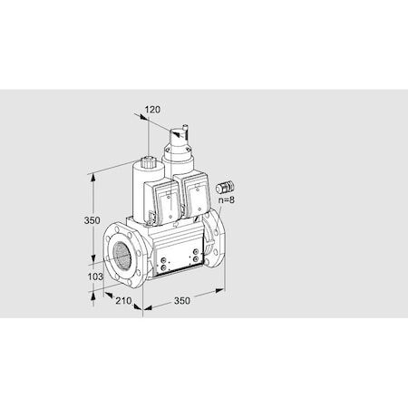 Honeywell Kromschroder VLV, DBL SOLND, 100MM ISO FLG, VCS8100F05N KS88202769