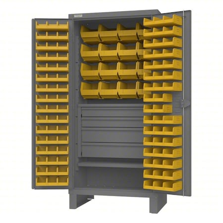 Durham Mfg Super Duty Bin Cabinet, 36 in W, 78 in H, 24 in D, 120 Bins HDCD243678-110-2S-4M95
