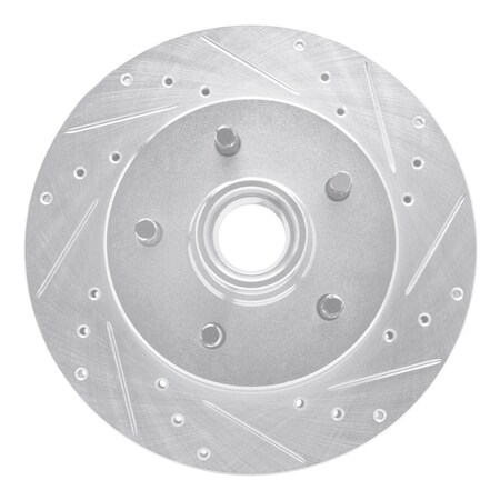 Dynamic Friction Co DFC Brake Rotor - Drilled and Slotted - Silver 631-48010R