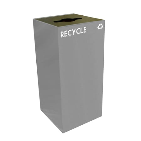Witt Industries 32 gal Square Slate, Metal 32GC04-SL