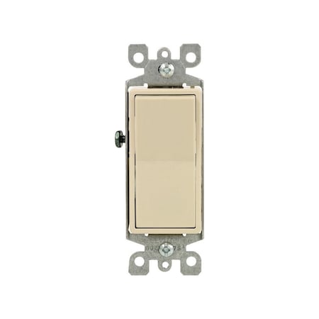 Leviton AC Quiet Switch Decora 15 amps Single Pole Rocker Ivory Ivory 05601-2IS