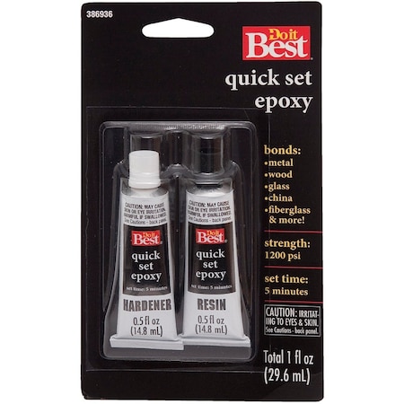 Do It Best 0.5 Oz. Quick Set Epoxy, 2PK 386936