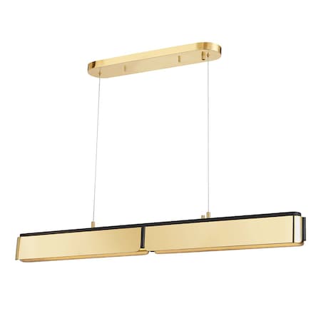 Hudson Valley Lighting Tribeca 0 Light Linear 48.5 In. Aged Brass/Black 2948-AGB/BK