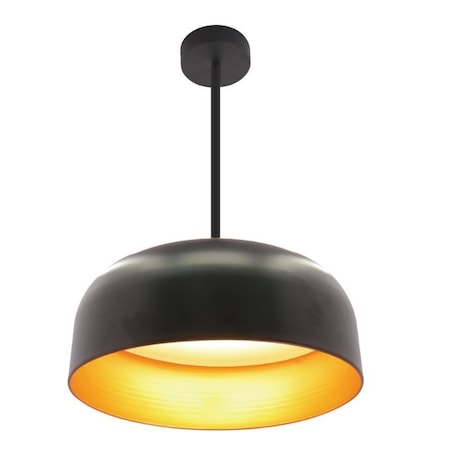 Westgate 24in INTEGRATED LED PAN PENDANT 6FT ADJ. ROD DOWN 40W 2800LM C90 5CCT BK/GLD, 27K/30K/35K/40K/50K LCFP-MCT5-BG