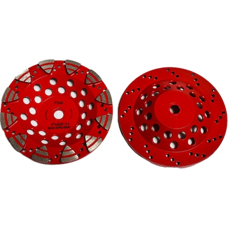 Vantage Product E Segmented Cup Wheel, Concrete Cutting, 5'', Coarse TASEG7J12A3120