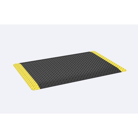 4Dock Diamond-Plate Anti Fatigue Mats, 36 in L x 6 ft W, 0.59 in Thickness, PVC, Foam, Diamond Plate MAT014