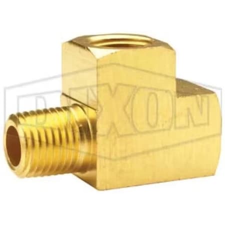 Dixon Street Tee, 3/4 in Nominal, MNPTF x FNPTF End Style, 125 lb, Brass, Import 3261212C