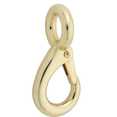 National Hardware Boat Snap with Fixed Round Eye, 3/4 x 3-3/8 in, 180 lb Working Load, Zinc, Bronze N890-017