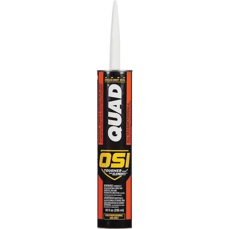 Osi QUAD 10 Oz. Window Door & Siding Polymer Sealant Clear 827837