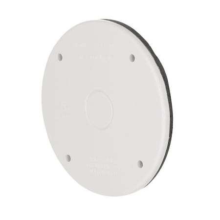 Hubbell Bell Weatherproof Cover, 4.263 in Dia, 0.468 in L, Round, Plastic, White PBC300WH