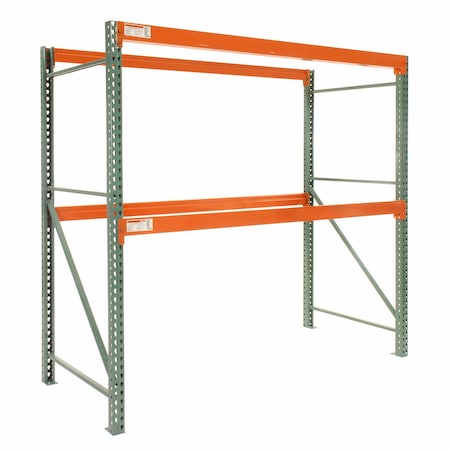 Global Industrial Teardrop Pallet Rack Starter, 48"W x 24"D x 120"H, 6590 lbs Shelf Cap 290762