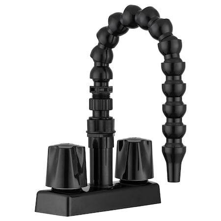 Dura Faucet Used For Lavatory Exterior Quick Connect Faucet Black With Flexible Spout DF-SA183K-BK