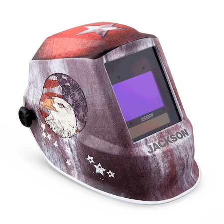 Jackson Safety Premium Graphic Welding Helmet, ADF Variable Shade, Freedom 47103