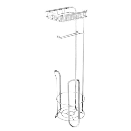 Interdesign iDESIGN Toilet Paper Holder with Shelf, Chrome 79260