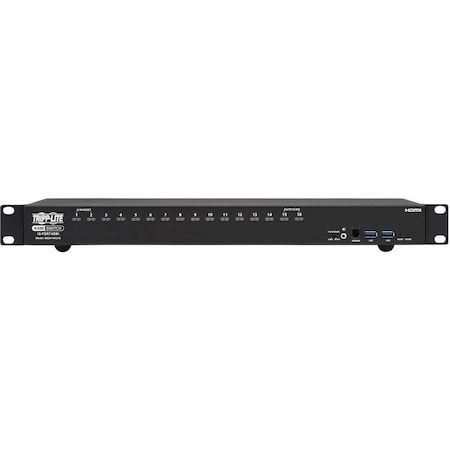 Tripp Lite HDMI/USB KVM SWITCH 16-PORT 4K60HZ USB PERIPHERAL SHARING 1UR B024-H4U16