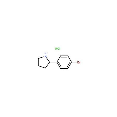 Ak Scientific 2-(4-Bromophenyl)pyrrolidine HCl (5g), CAS 1187930-57-9 1158AJ-5g