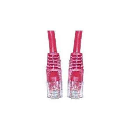 Cable Wholesale Cat6 Red Copper Ethernet Crossover Cable, Snagless/Molded Boot, 14 foot 10X8-33714