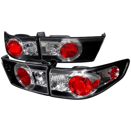 Overtime Altezza Tail Light for 03 to 05 Honda Accord, Black - 8 x 20 x 20 in. OV508458