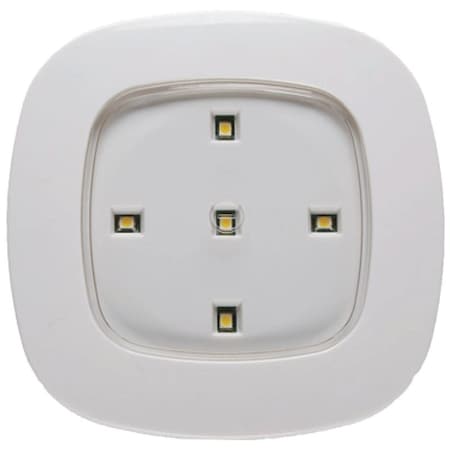 Fulcrum Remote Control Light, 120 VAC, AA Battery, 5-Lamp, LED Lamp, 35 Lumens, White 30020-308