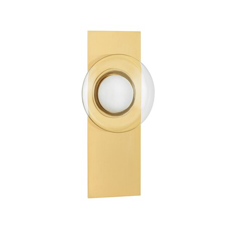 Hudson Valley Lighting Pound Ridge 1 Light Wall Sconce 7.5 In. Aged Brass 1816-AGB