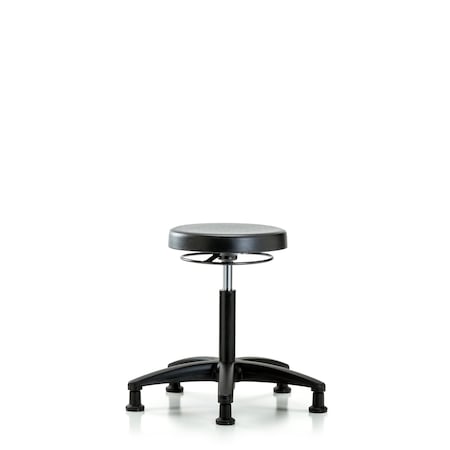 Blue Ridge Ergonomics Bench Stool, Med, Poly, Glides BR-PMBSO-RG-NF-RG