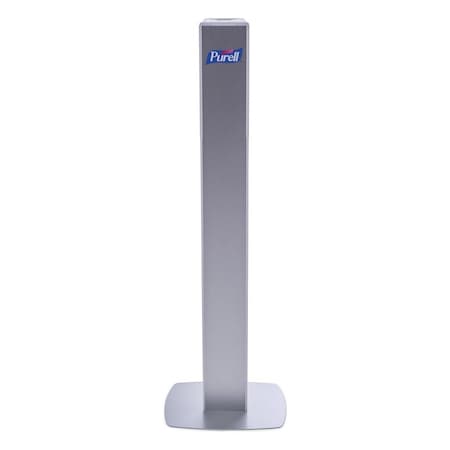 Purell Hand Sanitizer Dispenser, Floor Mount, White with Silver Panel (dispenser included) 7308-DS-SLV