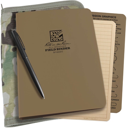 Rite In The Rain Tan Binder Kit, MultiCam Cover 9200M-KIT