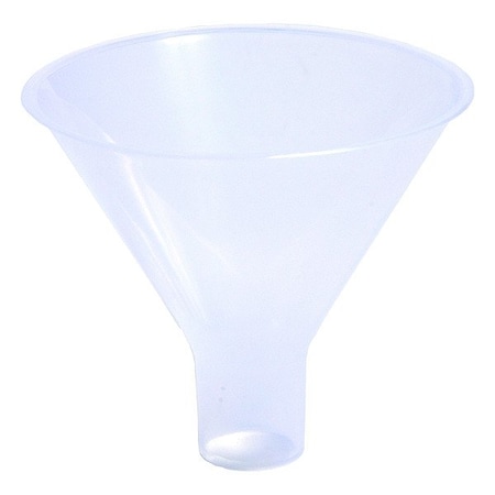 Zoro Select Lab Funnels, Polyethylene, Colorless, PK6 FPP100