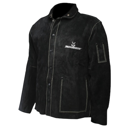 Caiman 30" Black Boarhide Coat / Jacket 3029-7