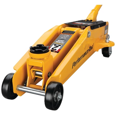 Performance Tool 2 Ton Floor Jack, 4000 lb Capacity, 15 in. Height, Swivel Casters W1614