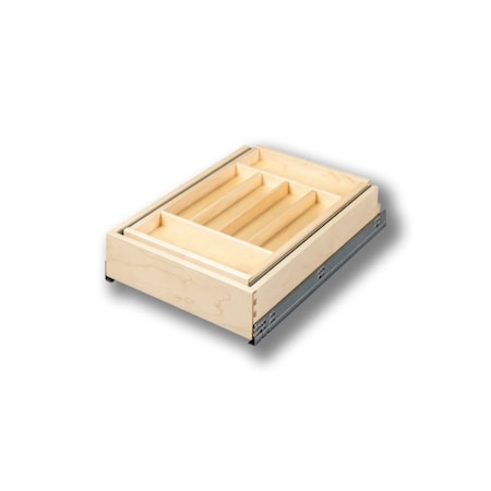 Century Components -FF Wood Silverware Tray Cabinet Drawer Organizer, Double Tier 14-7/8 DTIER145PF