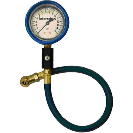 Intercomp 360065 Deluxe Liquid-Filled Air Pressure Gauge 2.5 in. - 0-15 PSI x 0.50 in. PSI Increments INT360065