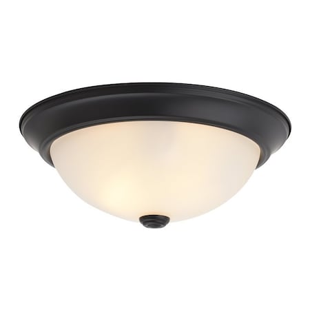 Boston Harbor CEIL LT 2LT FLUSH MT MBLK 13IN, 2PK OG24001