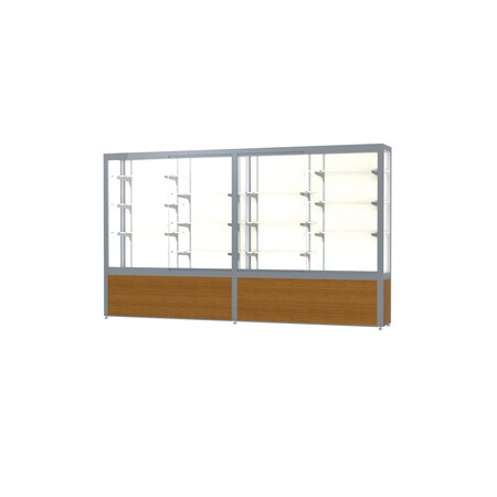 Ghent Display Case 120x66x16, Satin, Oak 10410PB-SN-K
