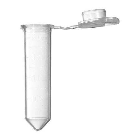 Zoro Select Microcentrifuge Tube, 0.5 in Dia, PK500 C2002