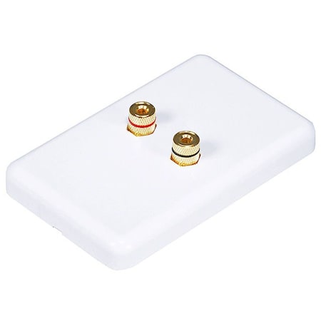 Monoprice Banana Post Wall Plate for 1 Speaker 3639