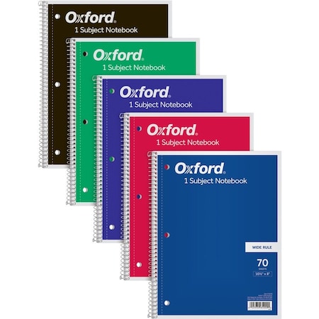 Tops TOP65000 Wirebound Notebooks;Wide Rld;92GE;10.5 in. x 8 in.;70 Shts;Ast 65000