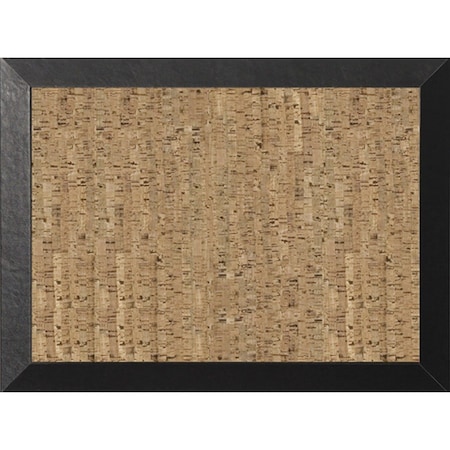 Bi-Silque MasterVisi, Natural Cork Bulletin Board, 24x18, Cork/black SF0422581012