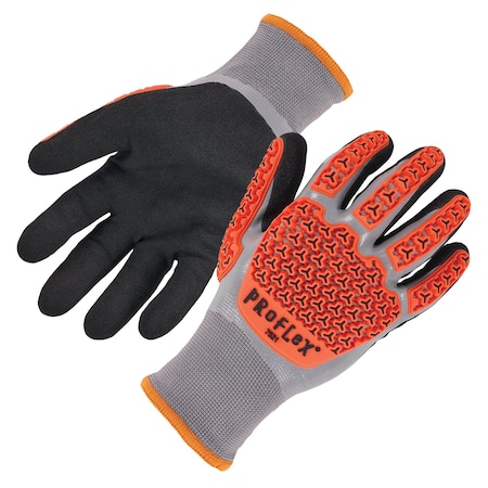 Ergodyne Knit Gloves, Cut Level A2 , Nitrile , Sandy , 2XL 1 PR 7521