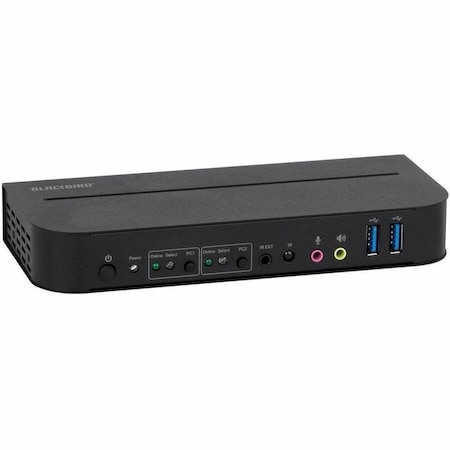 Monoprice Blackbird 4K DisplayPort 1.4 USB 3.0 2x1 KVM Switch_ 4K at 60Hz_ HDR_ YCbCr 4:4:4_ HDCP 2.2 42645
