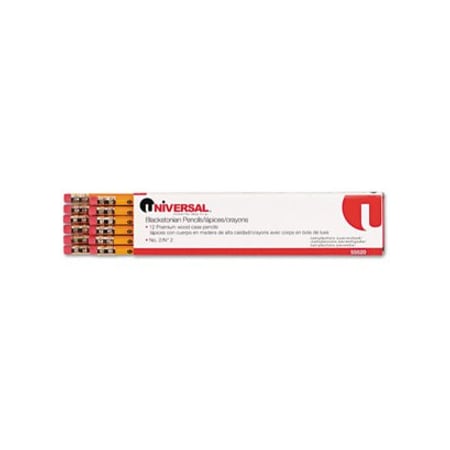 Universal Products Blackstonian Pencils, #2, Medium Soft Lead, Dozen 55520