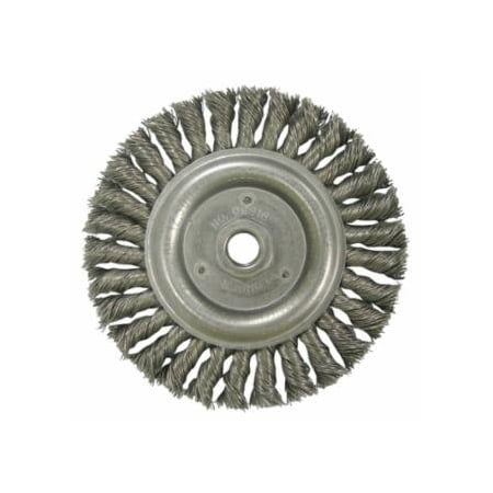 Weiler Roughneck Stringer Bead Wheel, 6 in dia x 1/2 in Face W x 5/8 in-11 UNC x 0.023 in, 12500 RPM, 1 804-08916