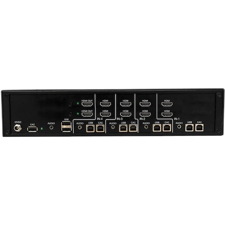 Tripp Lite SECURE KVM SWITCH, 4-PORT, DUAL HEAD, HDMI TO HDMI, 4K, NIAP PP4.0, AUDIO, CAC,  B002-H2AC4-N4
