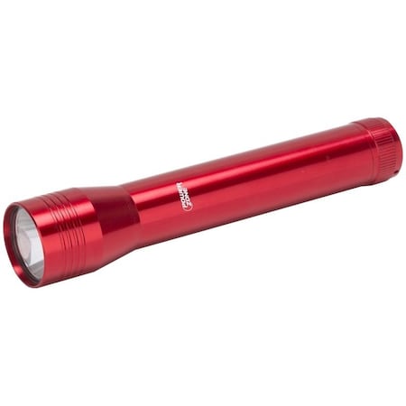 Powerzone Flashlight, AAA Battery, LED Lamp, 200 Lumens, 90 m Beam Distance, 3 hrs Run Time, Red 12164M