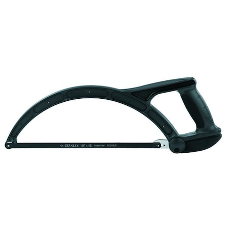 Stanley LOW PROFILE HACKSAW, 12 IN L, 4 IN D THROAT, CARBON STEEL BLADE 15-892K