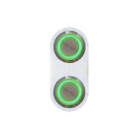 Perfectpitch AUTBBB22 Retro Billet Switch with Green LED Illumination - Single Switch PE2981685