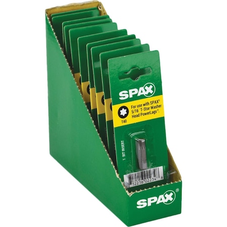 Spax 1/4'' x 1'' T40 Insert Screwdriver Bit 5000002016409