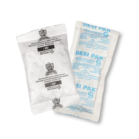 Armor Shield Desiccant, 6in. L, 3in. W, Tyvek, PK150 D2UCT