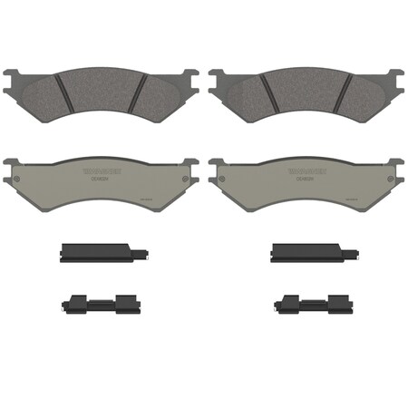 Wagner Brake OEX Rear Disc Brake Pad Set Premium Semi - Met,  OEX802M